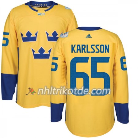 Schweden Trikot Erik Karlsson 65 2016 World Cup Gold Premier - Herren